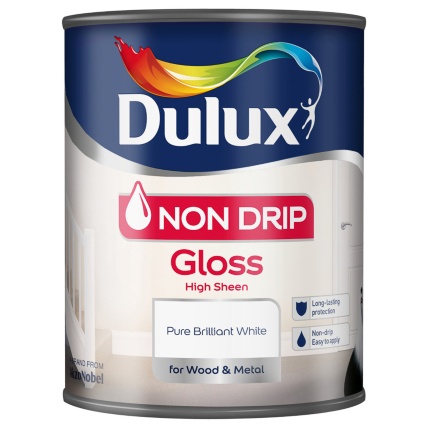 Dulux Non Drip Gloss White 750ml